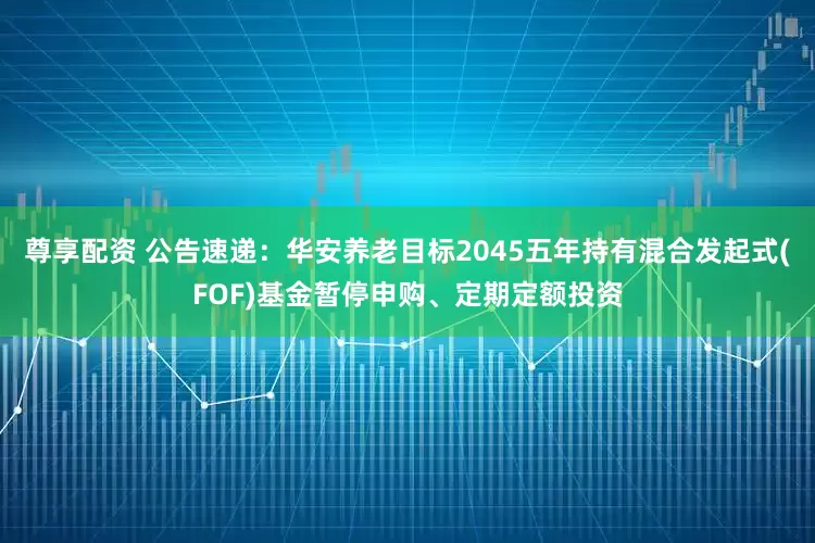 尊享配资 公告速递：华安养老目标2045五年持有混合发起式(FOF)基金暂停申购、定期定额投资